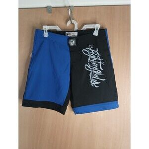 Fighter Girls  Women’s Black Blue MMA UFC Skull Shorts - Size Junior M/7